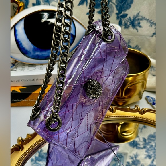 🆕 KURT GEIGER LONDON 🧿 NWOT Mini Kensington Crossbody Bag, Light Purple - Picture 4 of 16